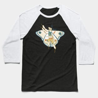 Doggerel Moth on Tip-Toe Baseball T-Shirt